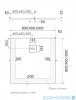 Schedpol Schedline Protos Smooth White  brodzik kwadratowy 80x80x3,5cm 3SP.P2K-8080-M1